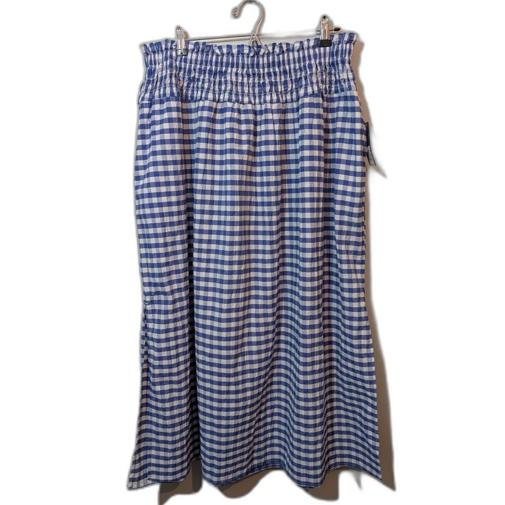 Universal Thread Gingham Blue Skirt Size Large